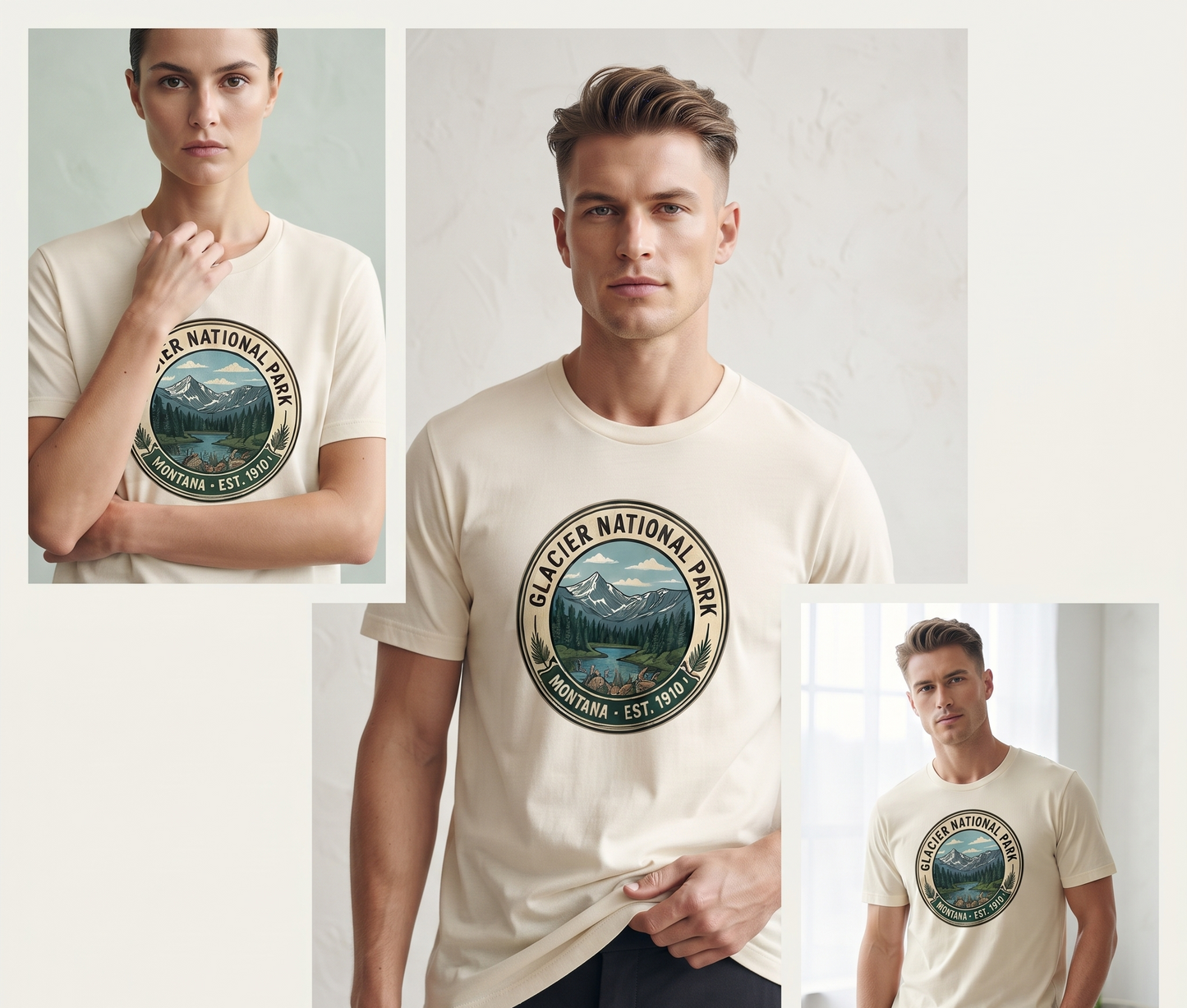 Custom Glacier National Park Shirt, Retro Montana Sweatshirt, Vintage Mountain Hoodie, Personalized Nature Gift