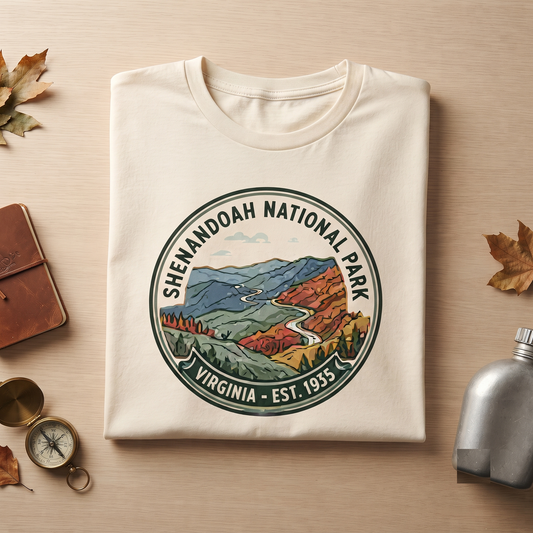 Custom Shenandoah National Park Shirt Vintage Nature Sweatshirt Personalized Virginia Hoodie Retro Hiking T-Shirt