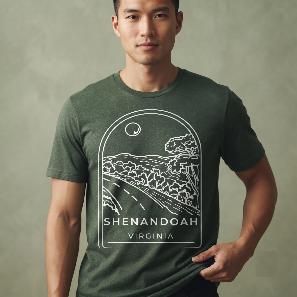 Custom Shenandoah National Park Shirt, Minimalist Virginia Sweatshirt, Personalized Skyline Drive Hoodie