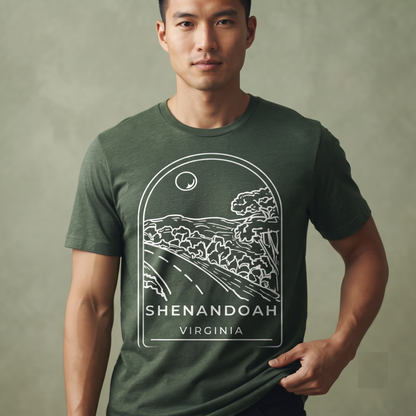 Custom Shenandoah National Park Shirt, Minimalist Virginia Sweatshirt, Personalized Skyline Drive Hoodie