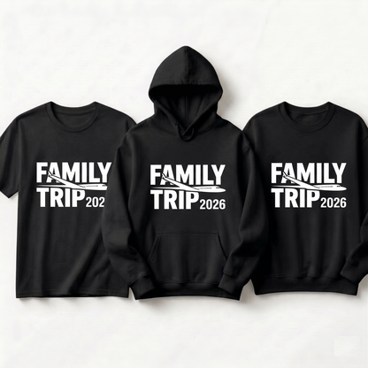 Funny Matching Family Trip Outfits, Personalized Vacation Hoodies , Matching Group Travel Apparel, Beach Trip Tee, Family Vacation Gift