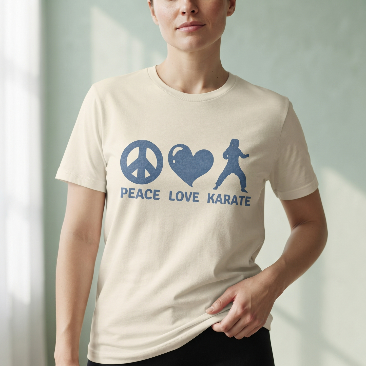 Peace Love Karate Shirt, Personalized Karate Hoodie, Custom Martial Arts Sweatshirt, Karate Gift Kids Adult