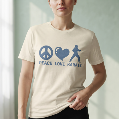 Peace Love Karate Shirt, Personalized Karate Hoodie, Custom Martial Arts Sweatshirt, Karate Gift Kids Adult