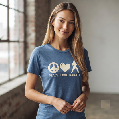 Peace Love Karate Shirt, Personalized Karate Hoodie, Custom Martial Arts Sweatshirt, Karate Gift Kids Adult