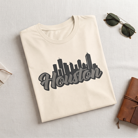 Houston Skyline Shirt, Houston Texas T-shirt, Personalized Houston Sweatshirt, Houston Hoodie, Vintage City Skyline