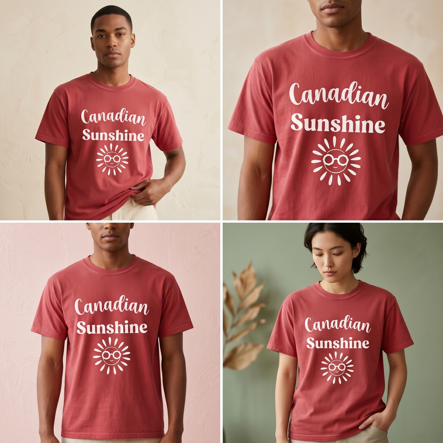 Custom Canadian Sunshine T-Shirt | Personalized Canada Summer Tee, Custom Text Travel Shirt, Cute Sun Graphic Unisex Short Sleeve Top
