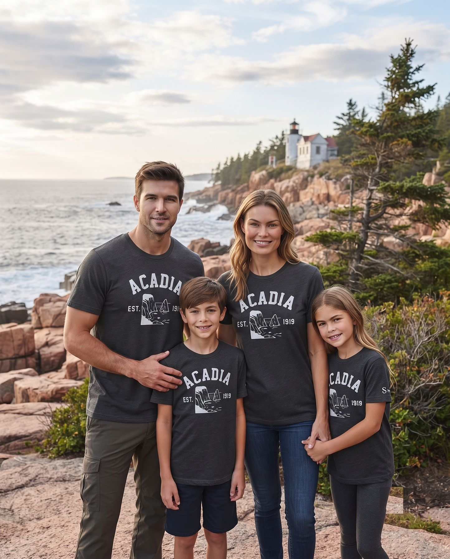Acadia National Park Vintage Sweatshirt, Retro Coastal Vacation Hoodie