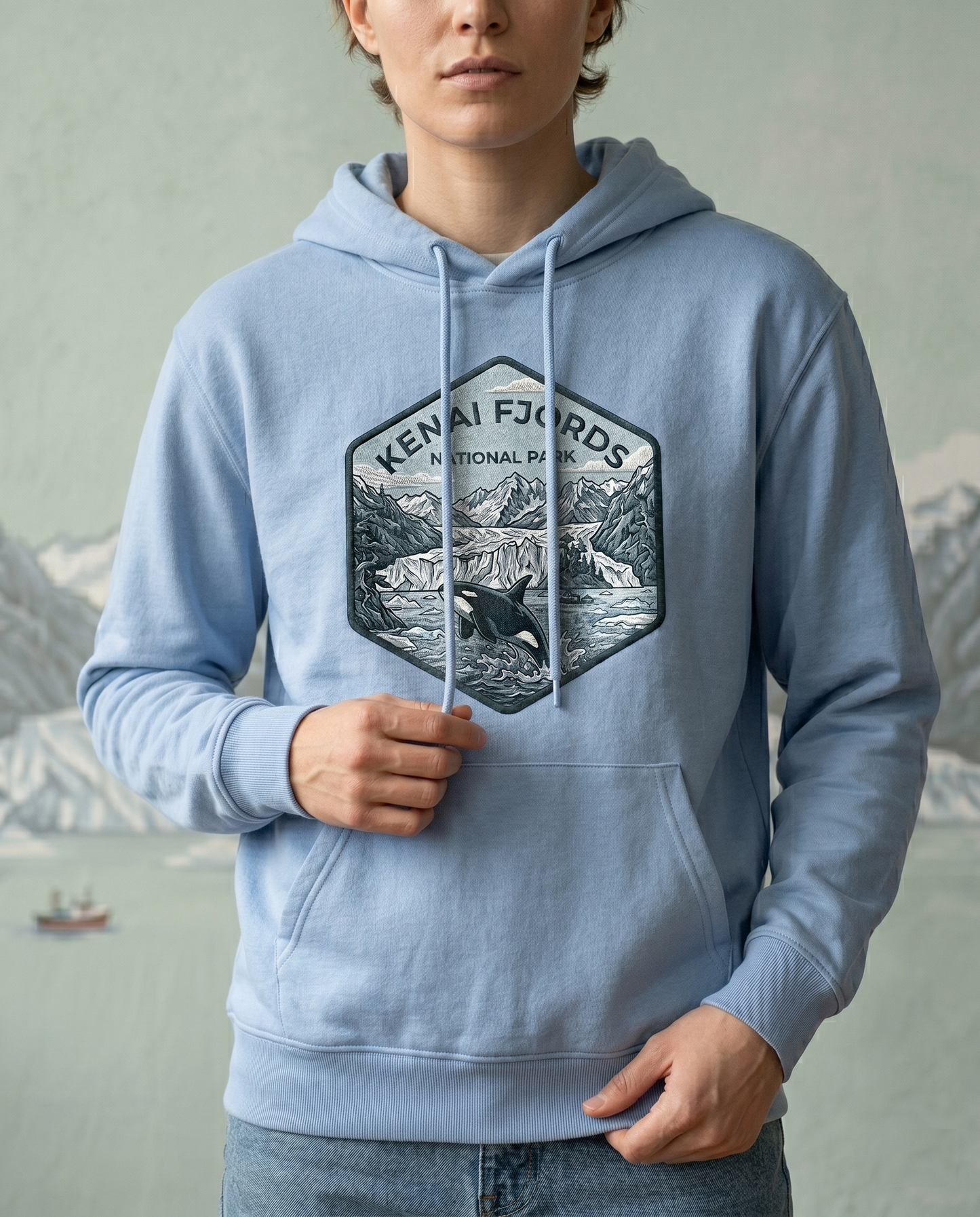 Kenai Fjords National Park Shirt, Vintage Alaska Orca Whale Hoodie, Custom Glacier Bay Sweatshirt, Retro National Park Gift