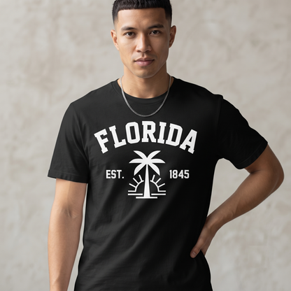 Custom Florida Vintage Collegiate Sweatshirt, Retro Palm Tree Hoodie