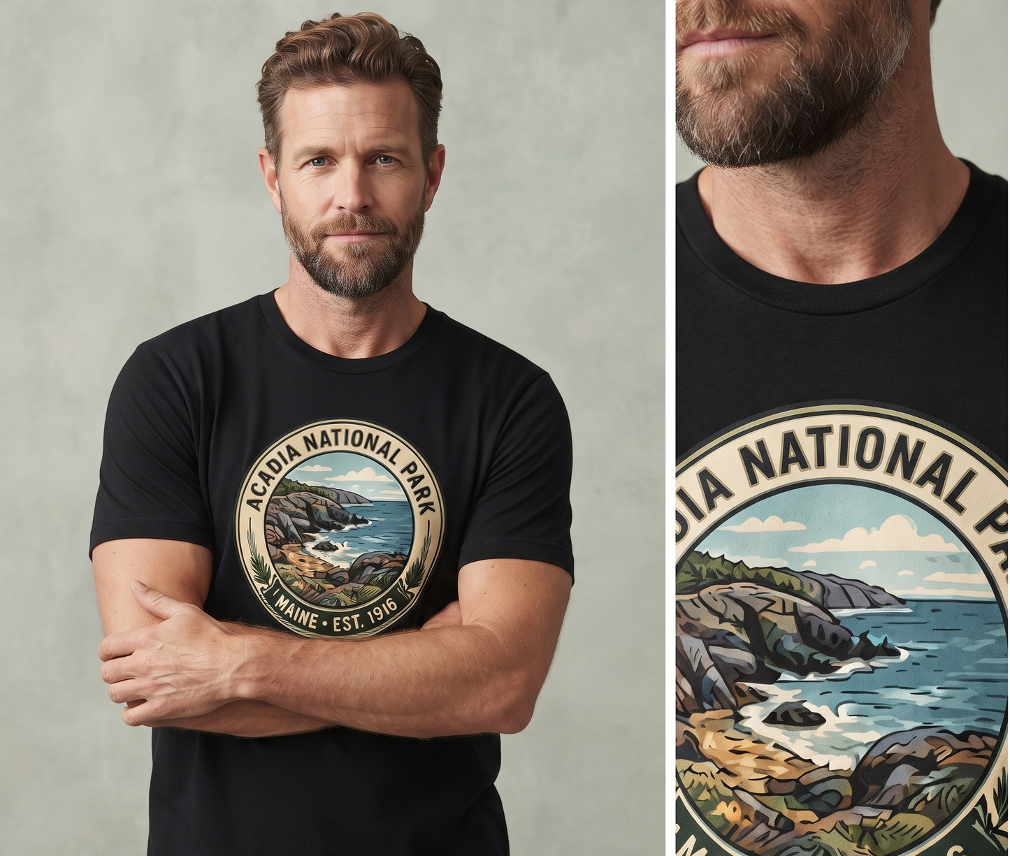 Custom Acadia National Park Shirt Vintage Nature Sweatshirt Personalized Maine Hoodie Retro Hiking T-Shirt