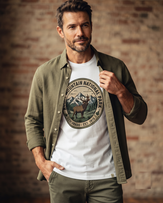 Custom Rocky Mountain National Park Shirt, Retro Colorado Elk Hoodie, Vintage Nature Apparel