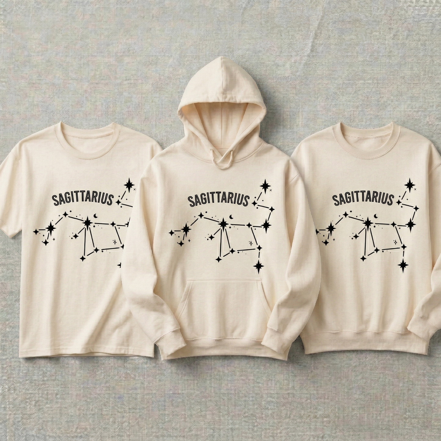 Custom Sagittarius Zodiac Hoodie and Sweatshirt, Sagittarius Constellation Shirt, Star Map Astrology, Personalized Sagittarius Hoodie