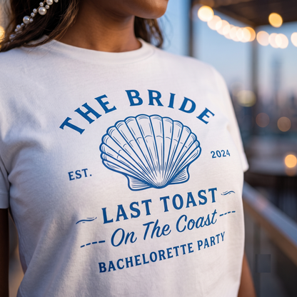Bachelorette Shirt, Beach Bachelorette Party Shirts, Coastal Bride Sweatshirt, Custom Text Matching Bridesmaid Hoodie