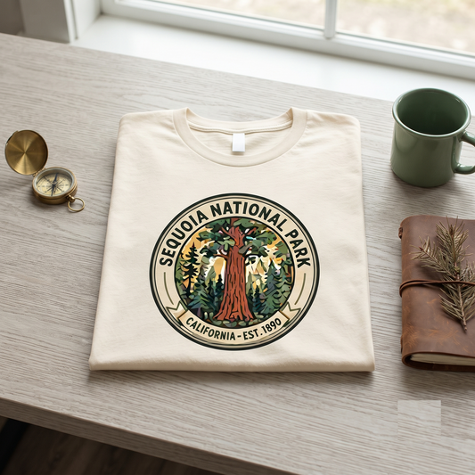 Custom Sequoia National Park Shirt, Retro California Sweatshirt, Vintage Redwood Hoodie, Personalized Nature Gift