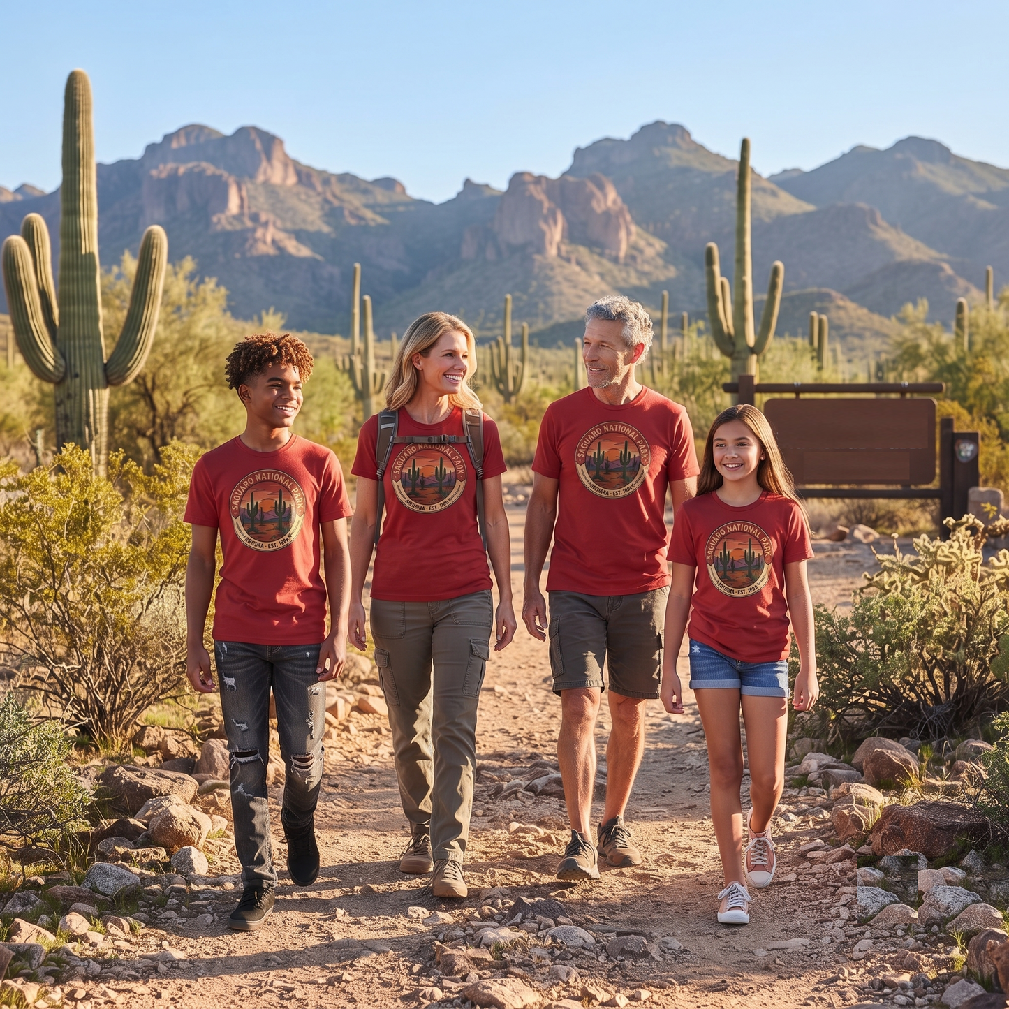 Custom Saguaro National Park Shirt Vintage Nature Sweatshirt Personalized Arizona Hoodie Retro Desert T-Shirt