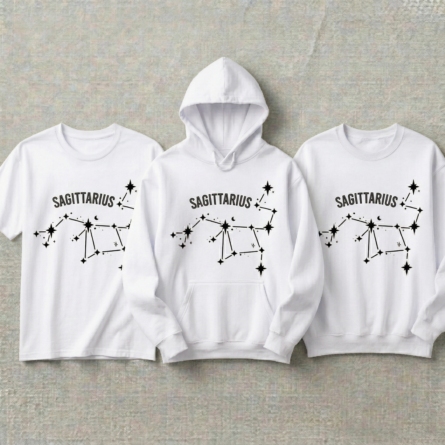 Custom Sagittarius Zodiac Hoodie and Sweatshirt, Sagittarius Constellation Shirt, Star Map Astrology, Personalized Sagittarius Hoodie