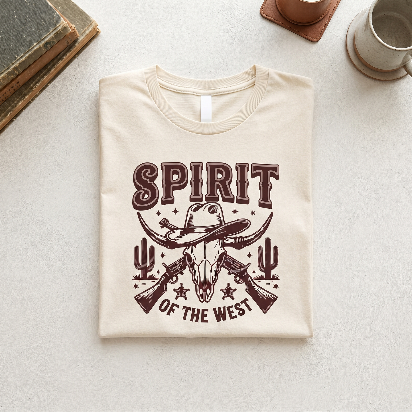 Custom Spirit of The West Shirt, Retro Cowboy Sweatshirt, Vintage Cowgirl Hoodie, Personalized Western T-shirt