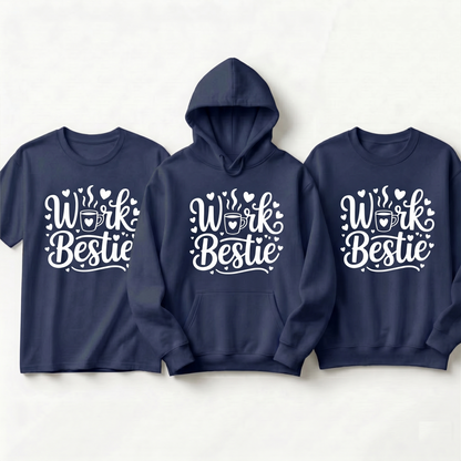 Work Bestie Shirt, Coffee Lover, Coworker Appreciation Gift, Office Squad Apparel