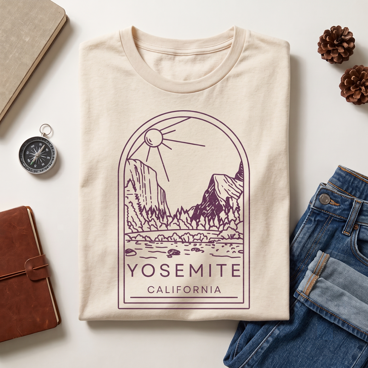Custom Yosemite Shirt, Yosemite California Sweatshirt, Personalized Nature Hoodie,