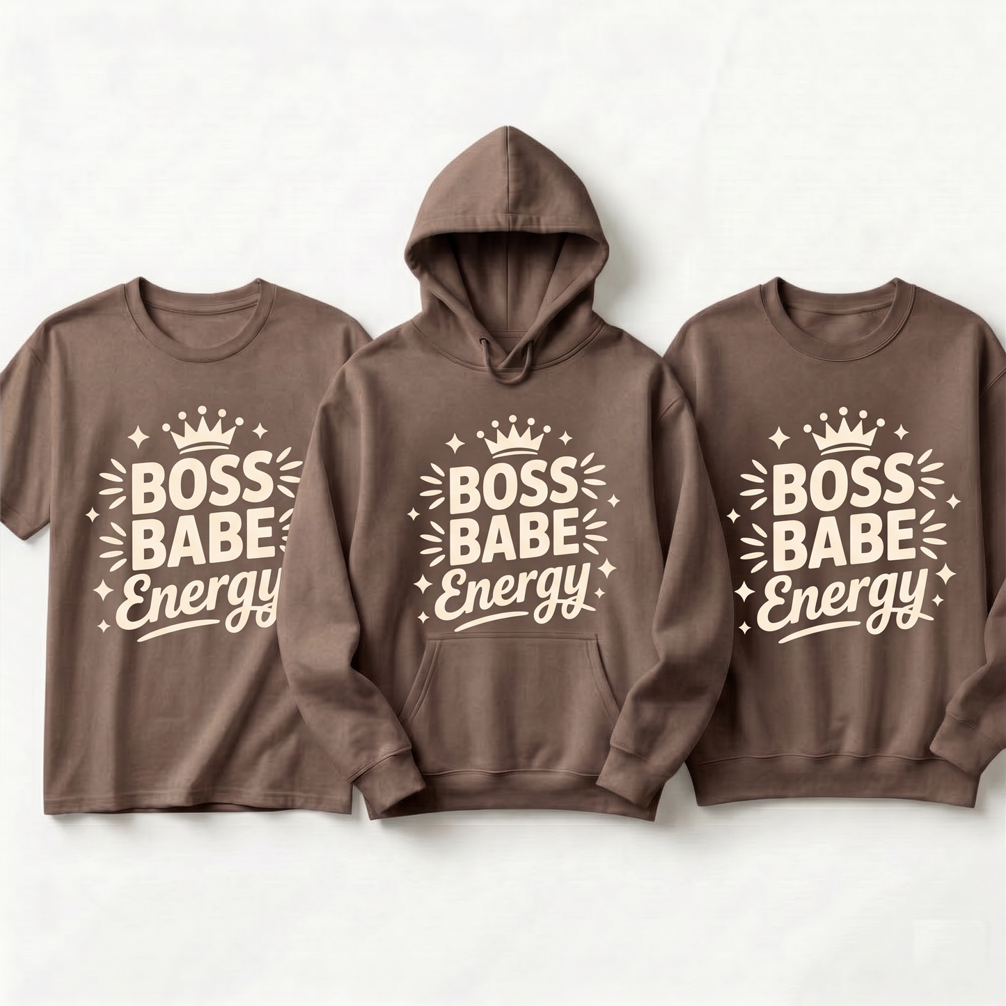 Boss Babe Energy Shirt, Retro Entrepreneur Hoodie, Customizable Business Apparel