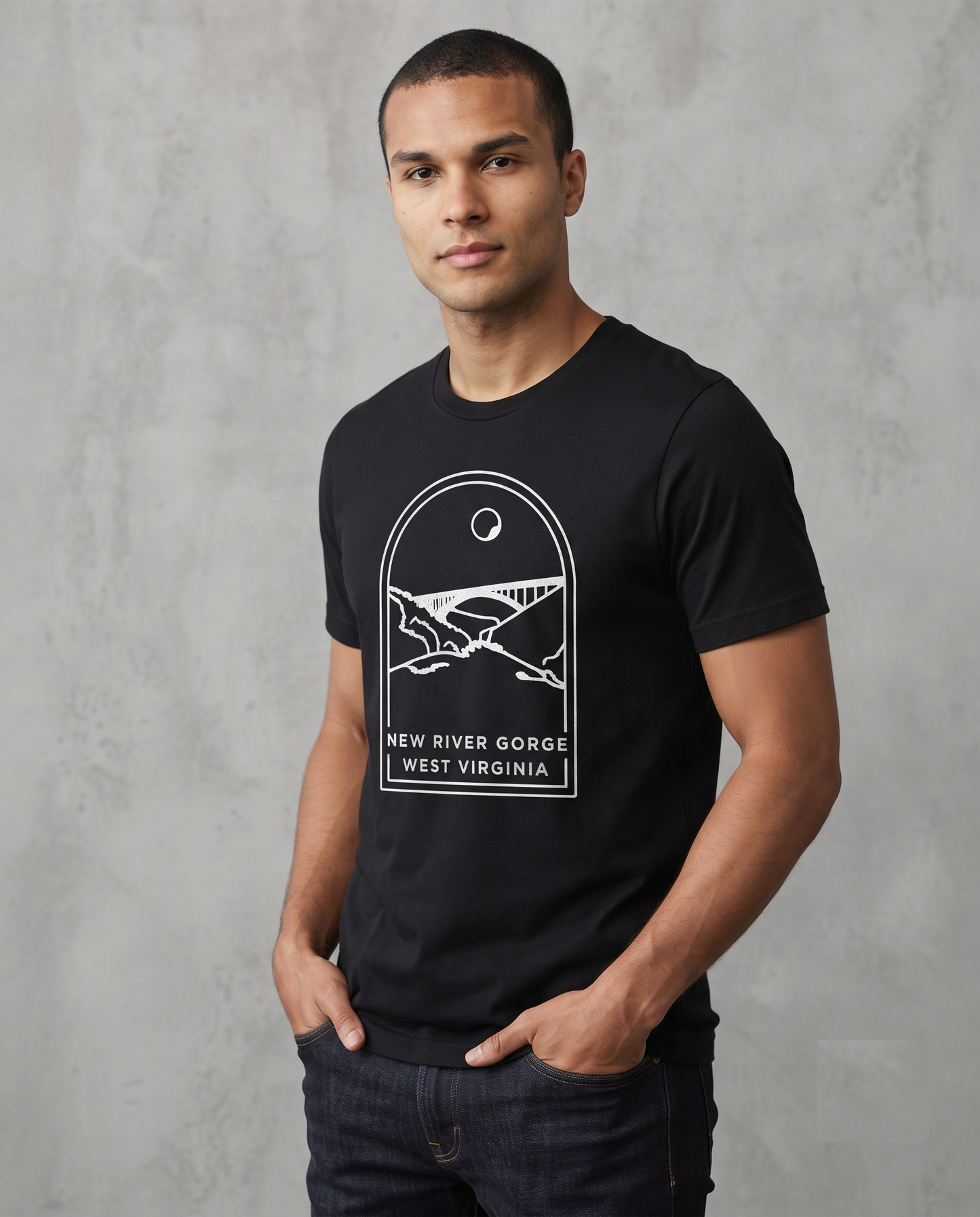 Custom New River Gorge Shirt, Minimalist West Virginia Sweatshirt, Personalized Nature Hoodie,