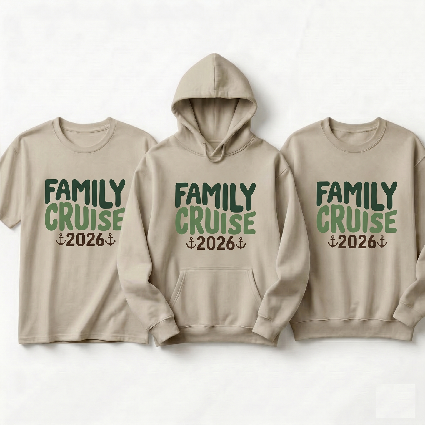 Custom Family Cruise 2026 Shirt, Matching Vacation Hoodies, Personalized Cruise Squad Sweatshirt, Nautical Group Trip Gift