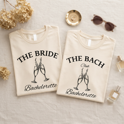 Bachelorette Party Shirt | The Bach Club Hoodie | Vintage Bride Sweatshirt | Personalized Bridesmaid T-Shirt
