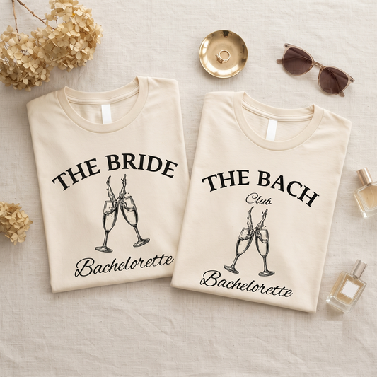 Bachelorette Party Shirt | The Bach Club Hoodie | Vintage Bride Sweatshirt | Personalized Bridesmaid T-Shirt