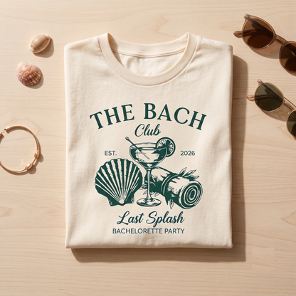 Last Splash Bachelorette Party Shirt, Beach Bach Club Hoodie, Custom Nautical Wedding Sweatshirt