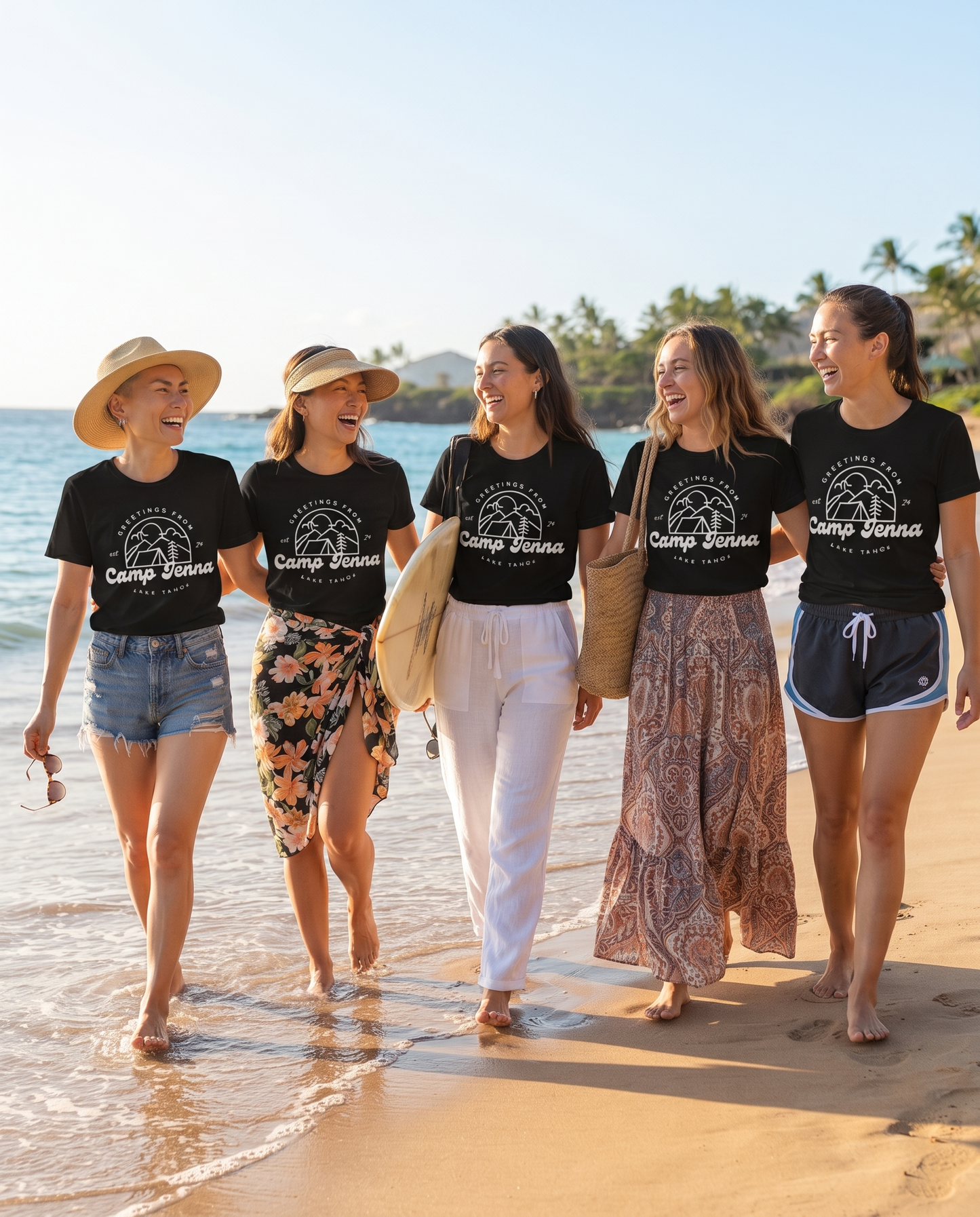 Custom Greetings From Camping Shirt, Custom Lake Tahoe Sweatshirt, Retro Camp Bachelorette Hoodie