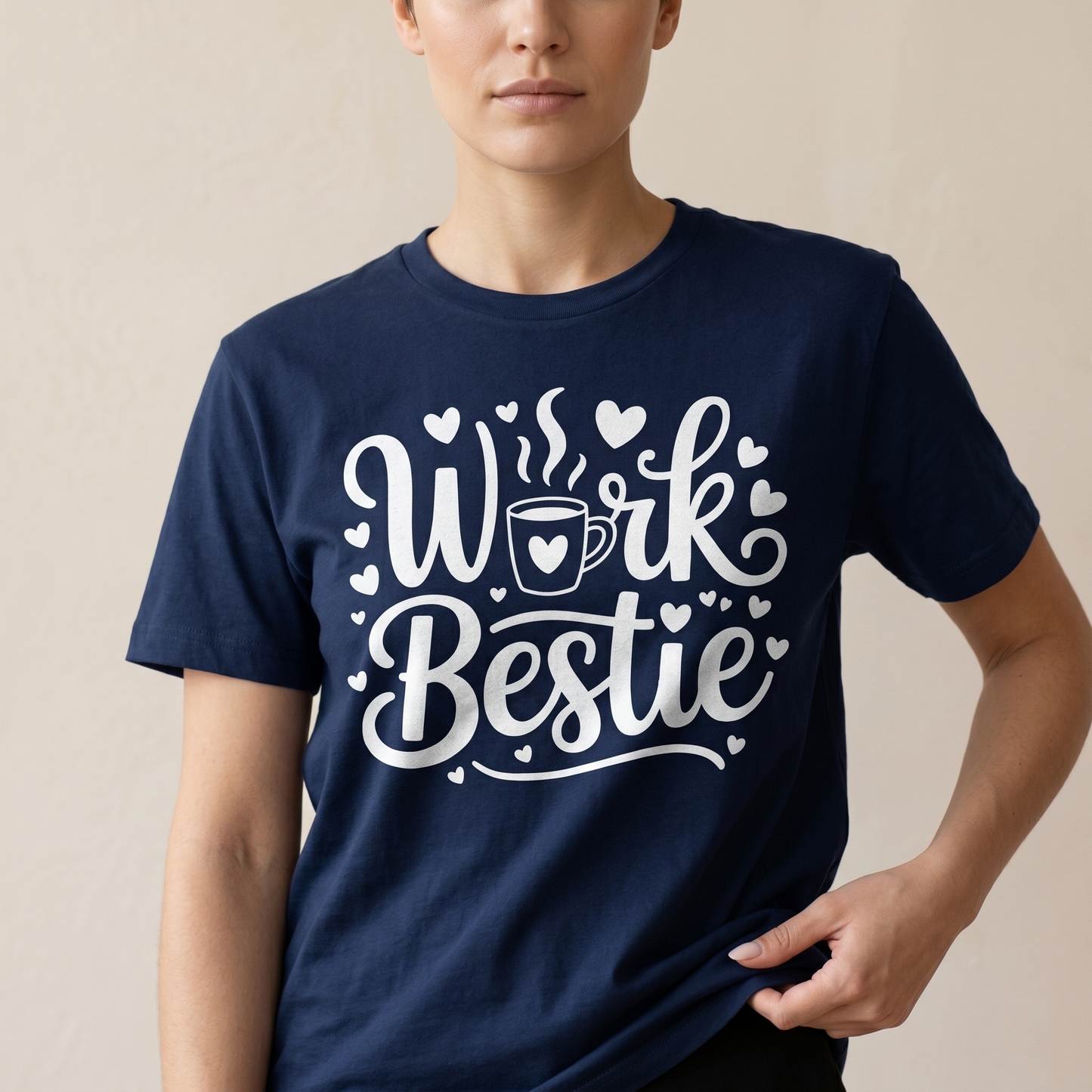 Work Bestie Shirt, Coffee Lover, Coworker Appreciation Gift, Office Squad Apparel