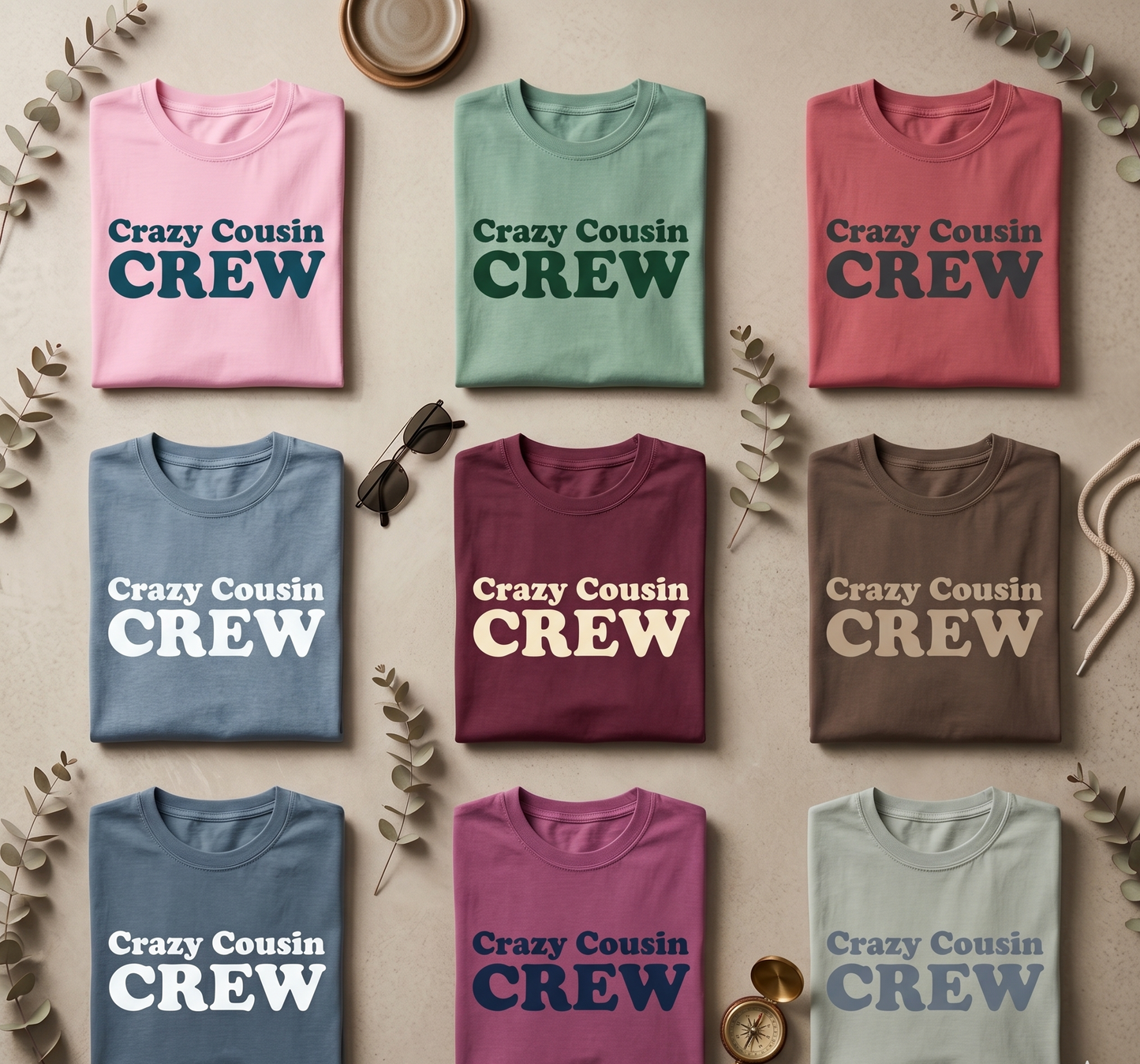 Custom Crazy Cousin Crew Shirt, Matching Cousin Hoodies, Family Reunion Sweatshirt, Personalized Cousin Gift, Cousin Squad Outfits