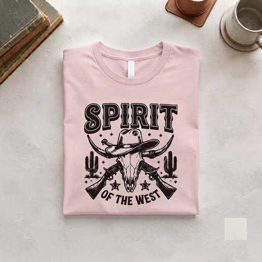 Custom Spirit of The West Shirt, Retro Cowboy Sweatshirt, Vintage Cowgirl Hoodie, Personalized Western T-shirt