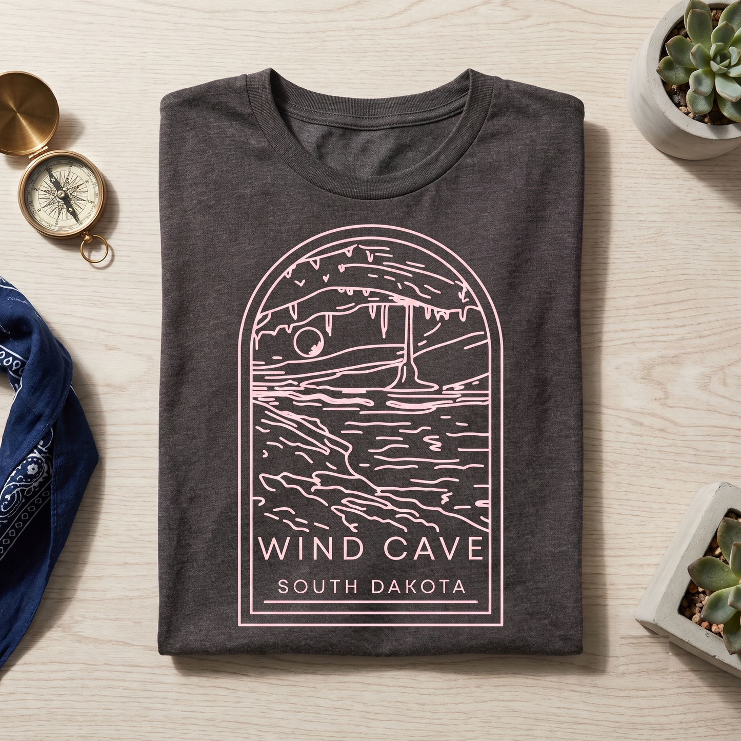 Custom Wind Cave National Park Shirt, Vintage South Dakota Sweatshirt, Minimalist Nature Hoodie