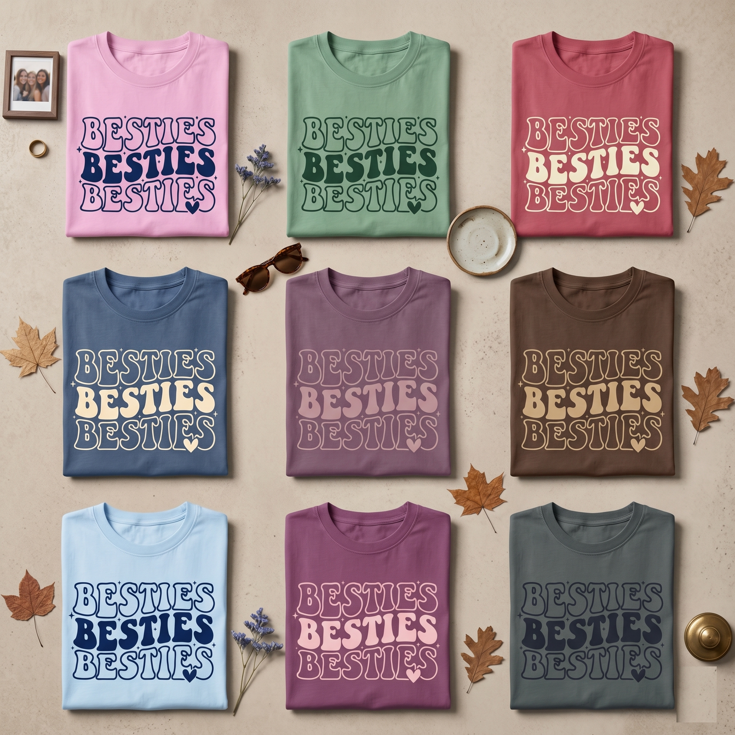 Custom Besties Shirt, Matching Best Friend Hoodies, Retro Y2K Sweatshirt, Personalized BFF Gift, Custom Girls Trip Shirts, Wavy Text Apparel