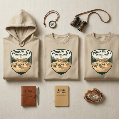 Kobuk Valley National Park Shirt, Alaska Caribou Hoodie, Vintage Sand Dunes Sweatshirt, Custom Alaska Nature Gift, National Park Apparel