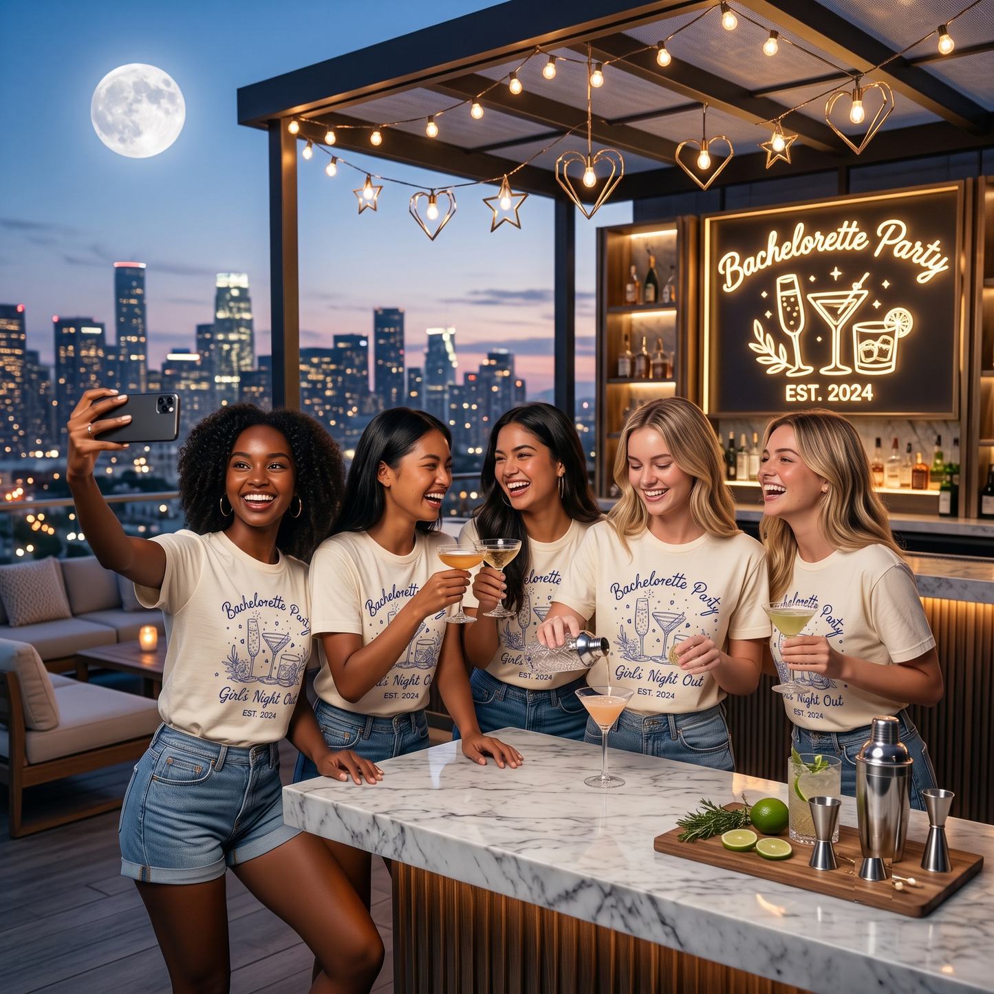 Bachelorette Party Cocktail Sweatshirt, Girls Night Out, Bridal Shower Apparel