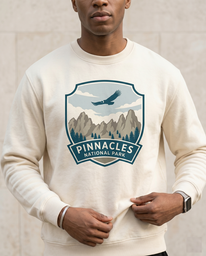 Pinnacles National Park Shirt, Vintage California Condor Hoodie, Custom Rock Climbing Sweatshirt, Retro National Park Gift, Adventure Tee