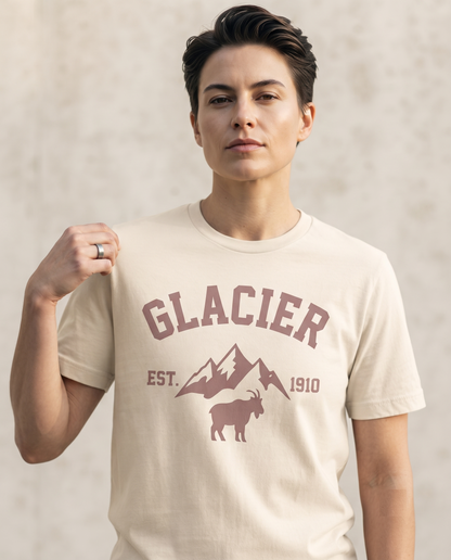 Custom Glacier National Park Shirt, Vintage Collegiate Mountain Sweatshirt, Retro Hoodie