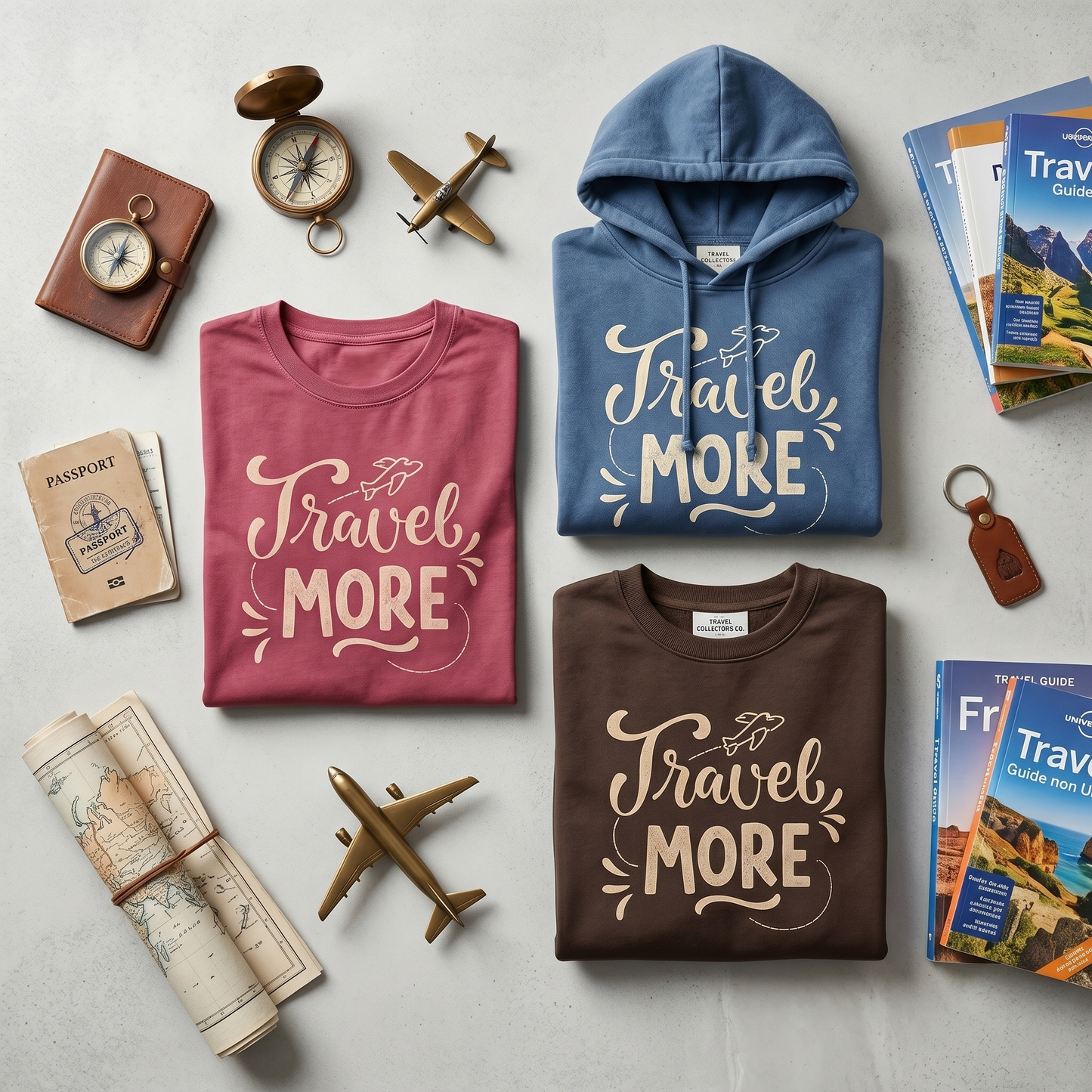 Customizable Travel More Hoodie, Airplane Wanderlust Sweatshirt, Adventure Apparel
