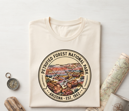Petrified Forest National Park Arizona Retro T-Shirt (Est. 1962)