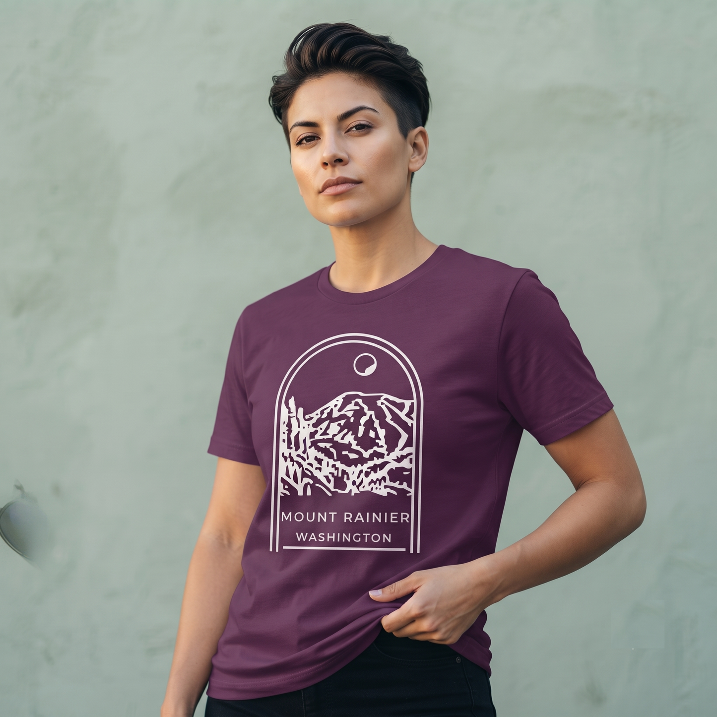 Custom Mount Rainier Shirt, Vintage National Park Sweatshirt, Washington Hoodie, Personalized Mountain Souvenir T-shirt