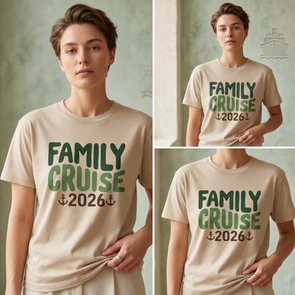 Custom Family Cruise 2026 Shirt, Matching Vacation Hoodies, Personalized Cruise Squad Sweatshirt, Nautical Group Trip Gift