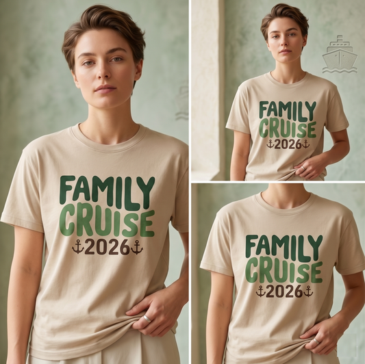 Custom Family Cruise 2026 Shirt, Matching Vacation Hoodies, Personalized Cruise Squad Sweatshirt, Nautical Group Trip Gift