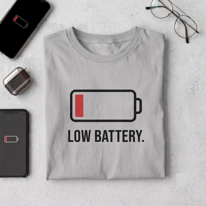 Low Battery Shirt, Funny Introvert Sweatshirt, Tired Mom Hoodie, Personalized Gamer Gift, Custom Text Tee, Funny Sleepy Shirt