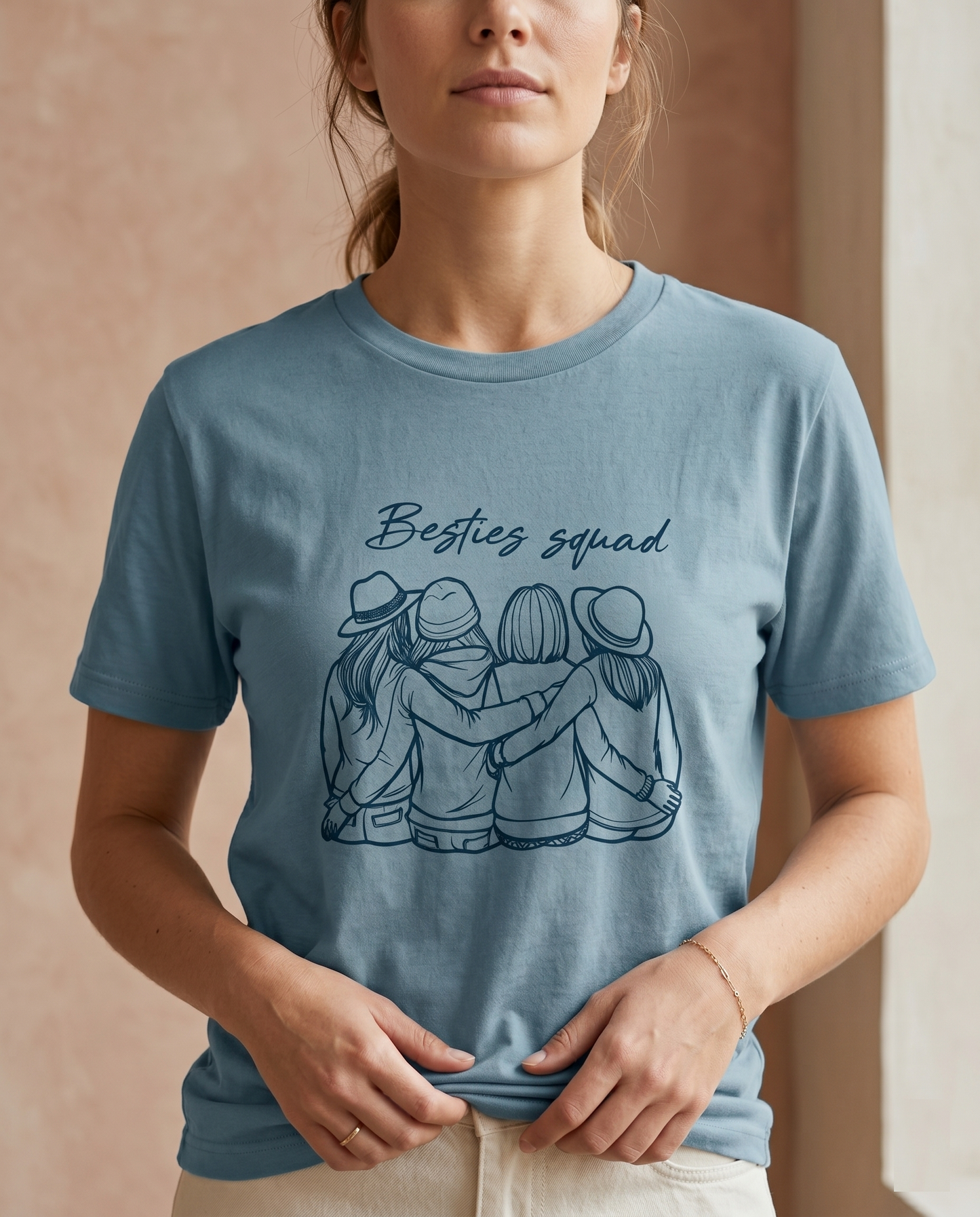Custom Besties Squad Hoodie, Personalized Friend Group Sweatshirt, Bachelorette Party Apparel