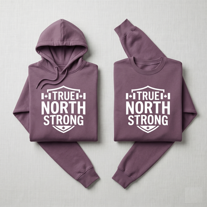 Custom True North Strong T-Shirt | Personalized Canadian Pride Tee, Custom Text Canada Shirt, Minimalist Shield Maple Leaf Unisex Top