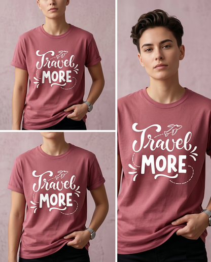 Customizable Travel More Hoodie, Airplane Wanderlust Sweatshirt, Adventure Apparel