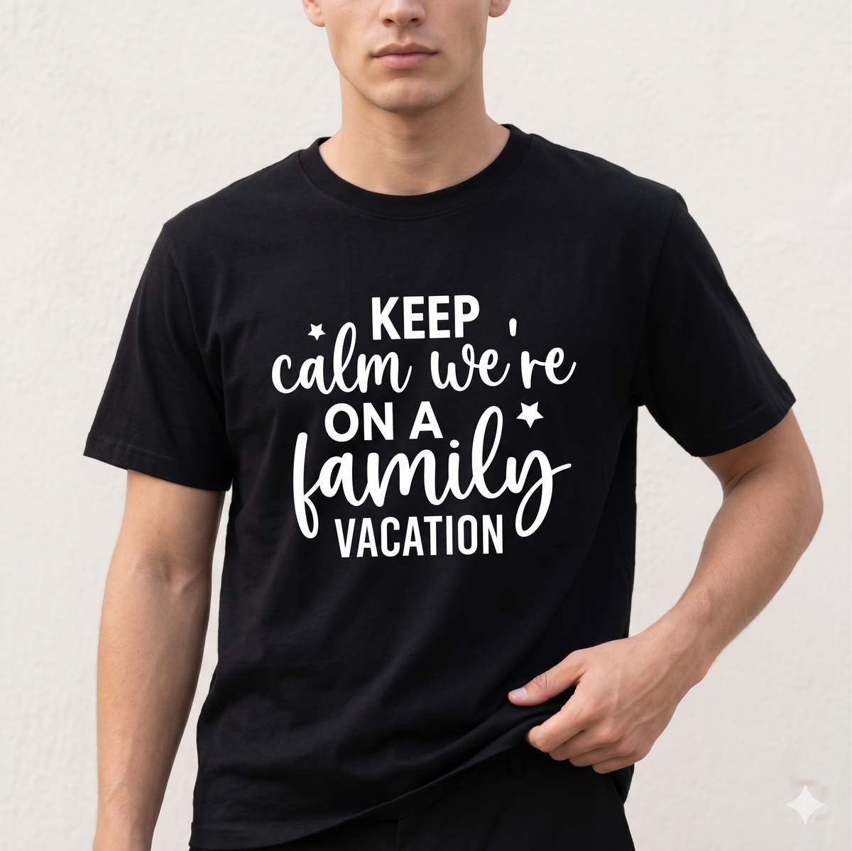 Custom Keep Calm We’re On A Family Vacation Shirt, Funny Matching Family Trip Hoodie, Personalized Family Reunion Sweatshirt