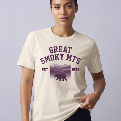 Custom Smoky Mountains Bear Shirt, Retro National Park Hoodie, Vintage Sweatshirt